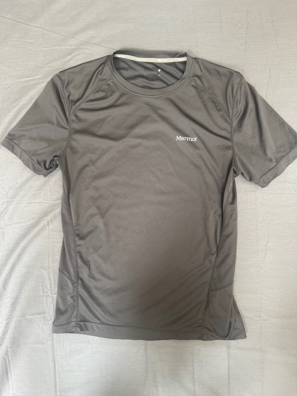 Marmot Men's Short Sleeve Grey Performance T-Shirt (Windridge)